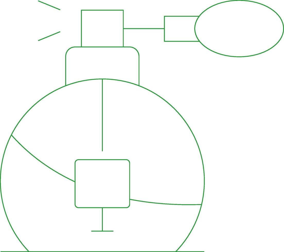 Line Green Gradient Design vector