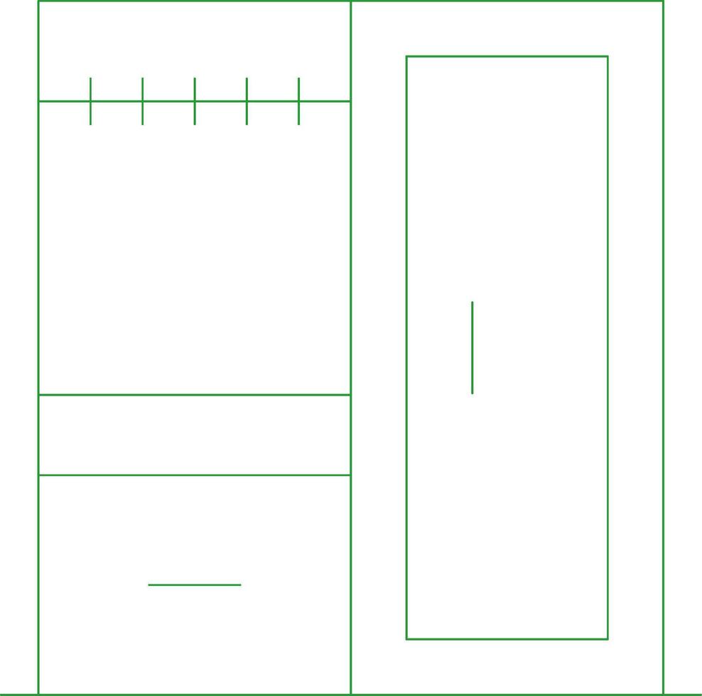 línea verde degradado diseño vector