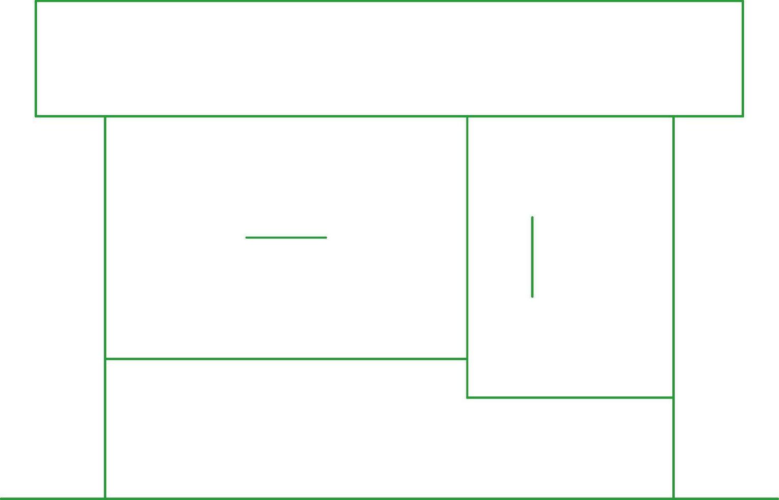 Line Green Gradient Design vector