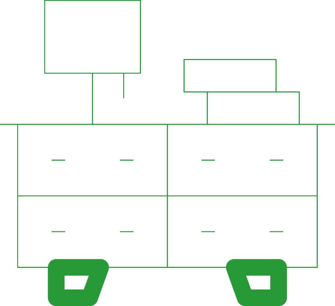 Line Green Gradient Design vector