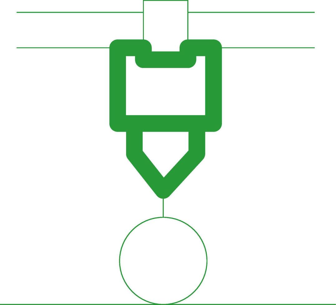 Line Green Gradient Design vector