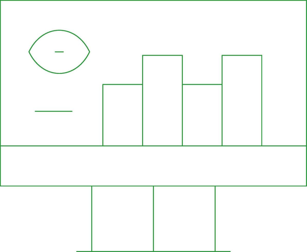 Line Green Gradient Design vector