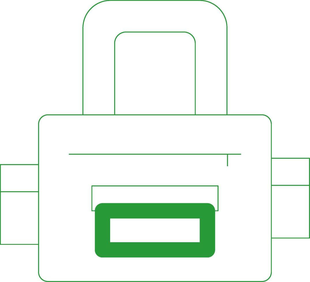 Line Green Gradient Design vector