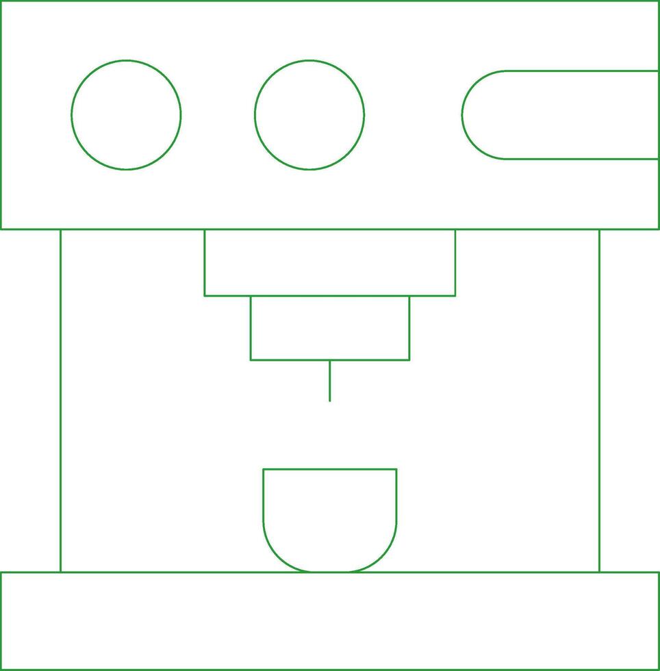 Coffee Machine Creative Icon Design vector