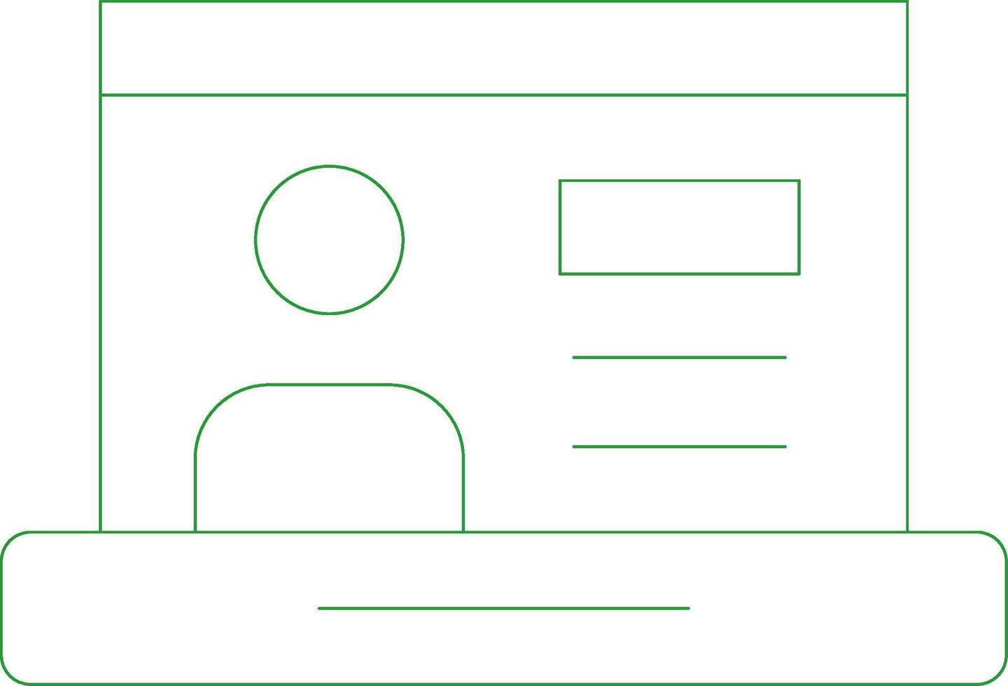 Line Green Gradient Design vector