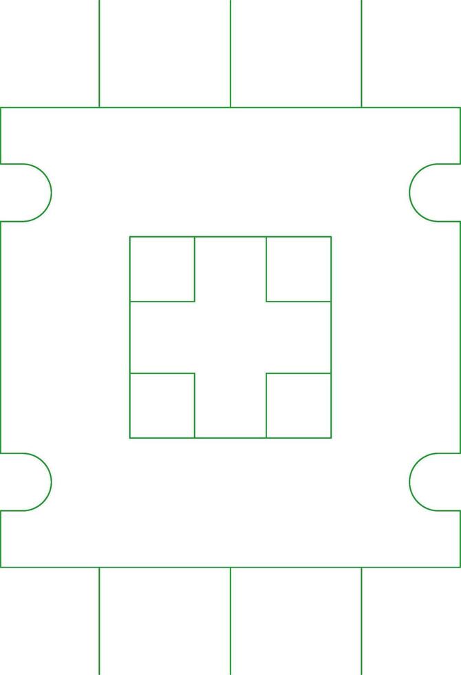 Line Green Gradient Design vector