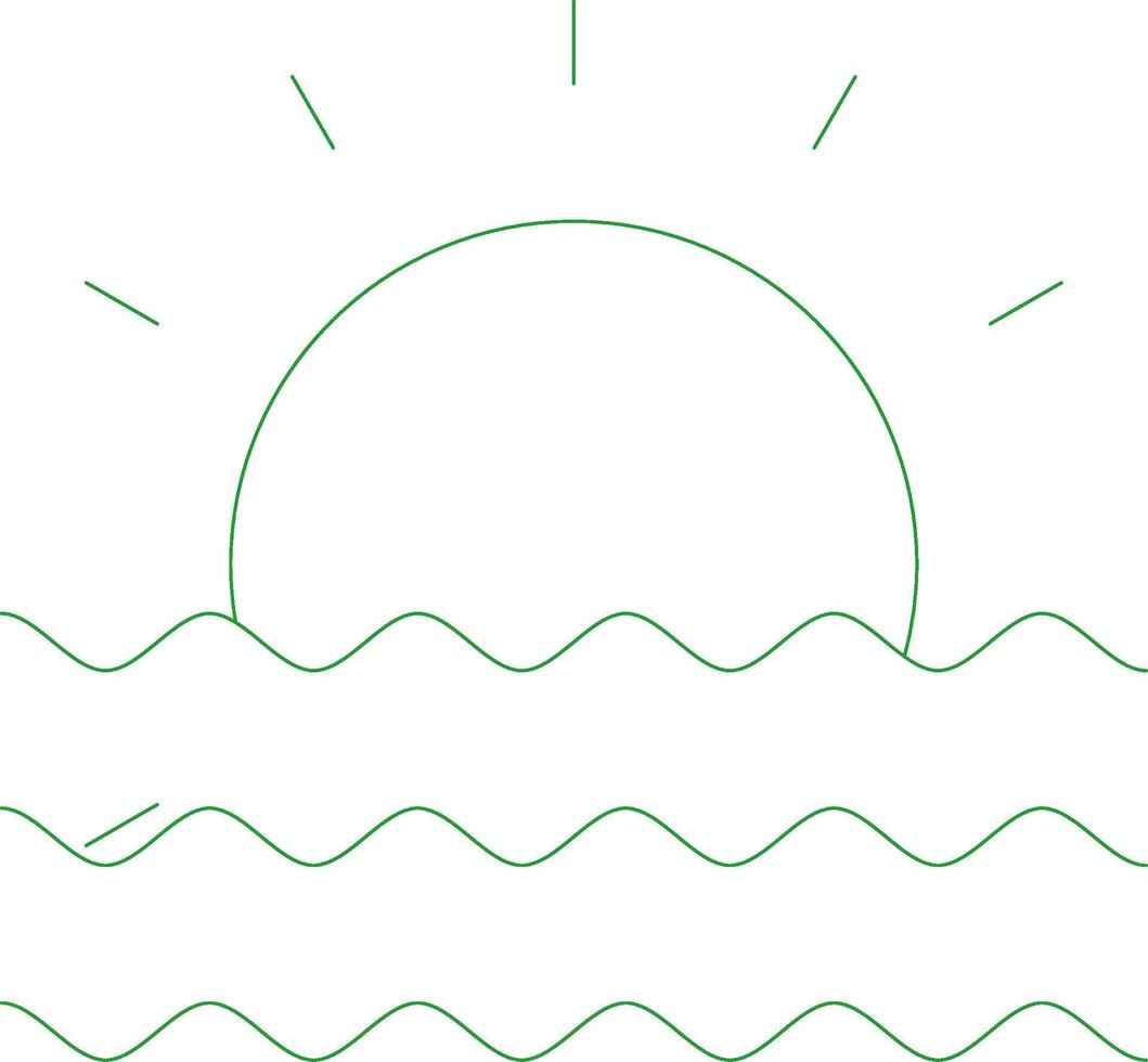 Line Green Gradient Design vector