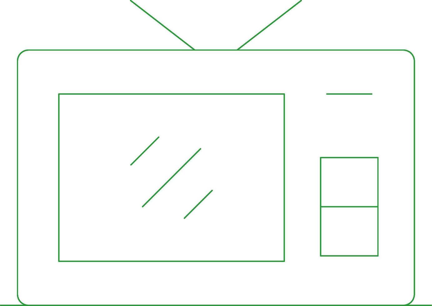 Line Green Gradient Design vector