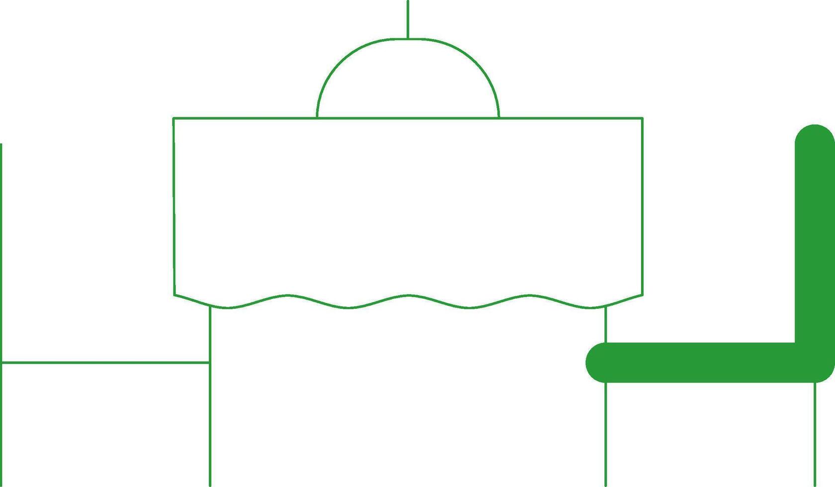 Line Green Gradient Design vector