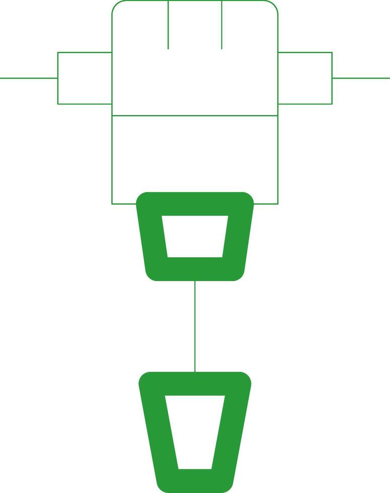 Line Green Gradient Design vector