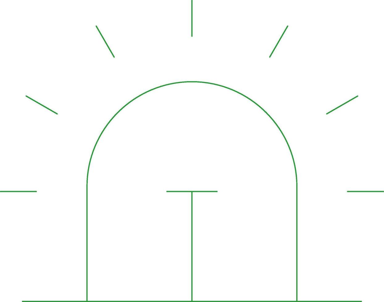 Line Green Gradient Design vector