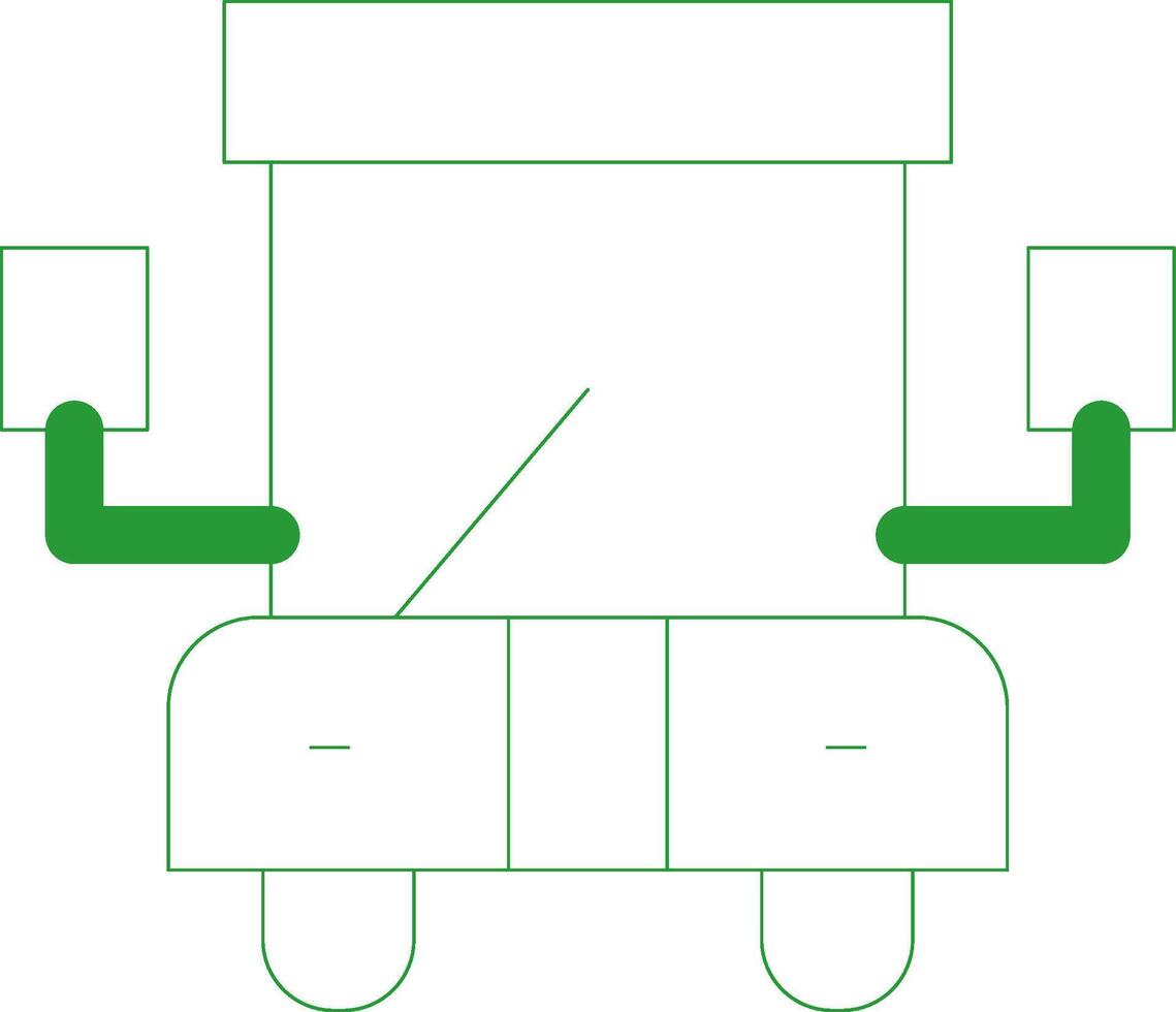 Line Green Gradient Design vector