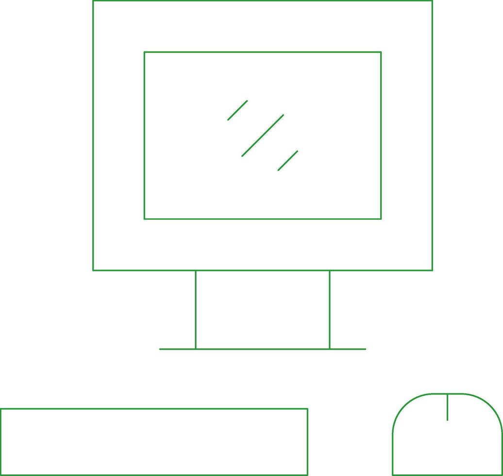 Line Green Gradient Design vector