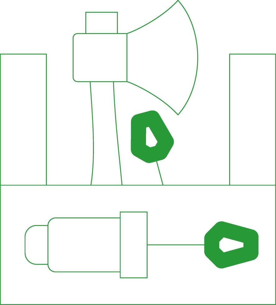 Line Green Gradient Design vector