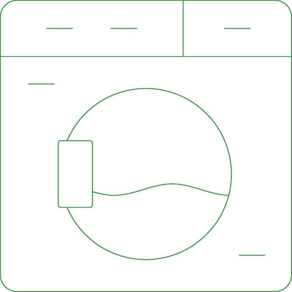 Line Green Gradient Design vector