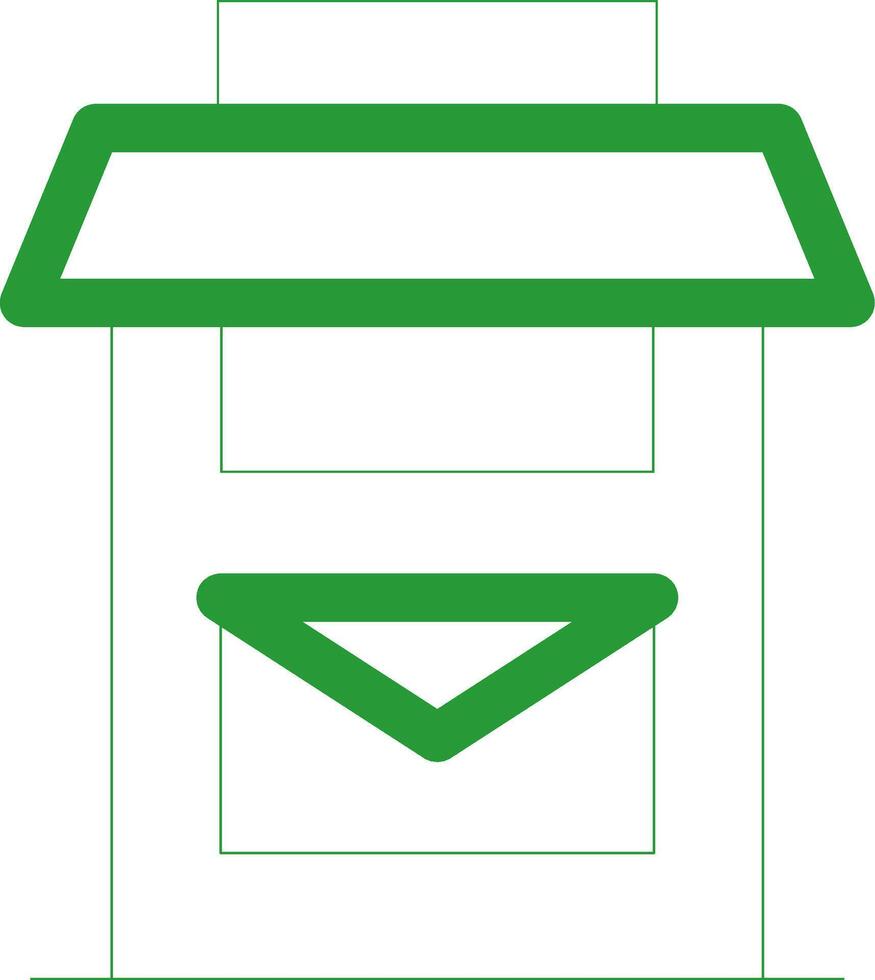 Line Green Gradient Design vector