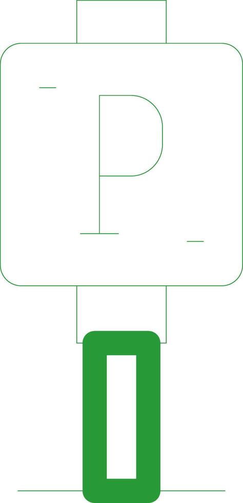 Line Green Gradient Design vector