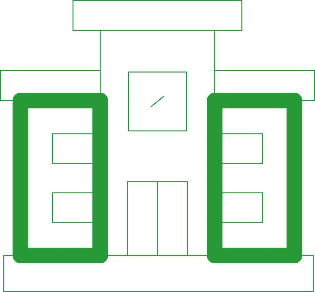 Line Green Gradient Design vector