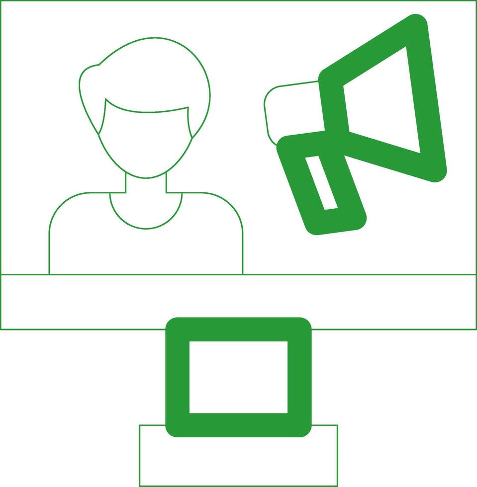 Line Green Gradient Design vector