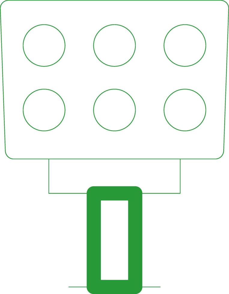 Line Green Gradient Design vector