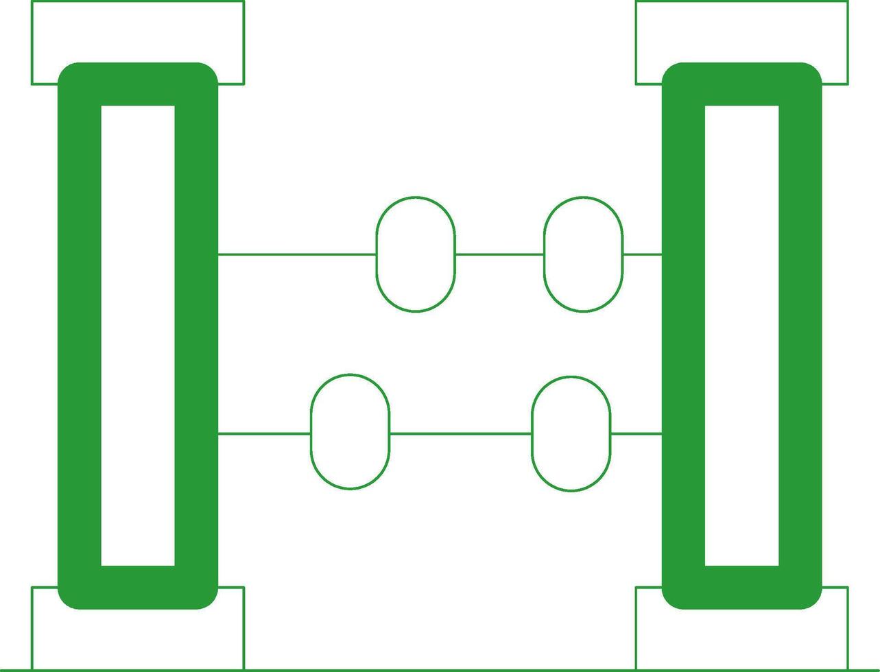 Line Green Gradient Design vector