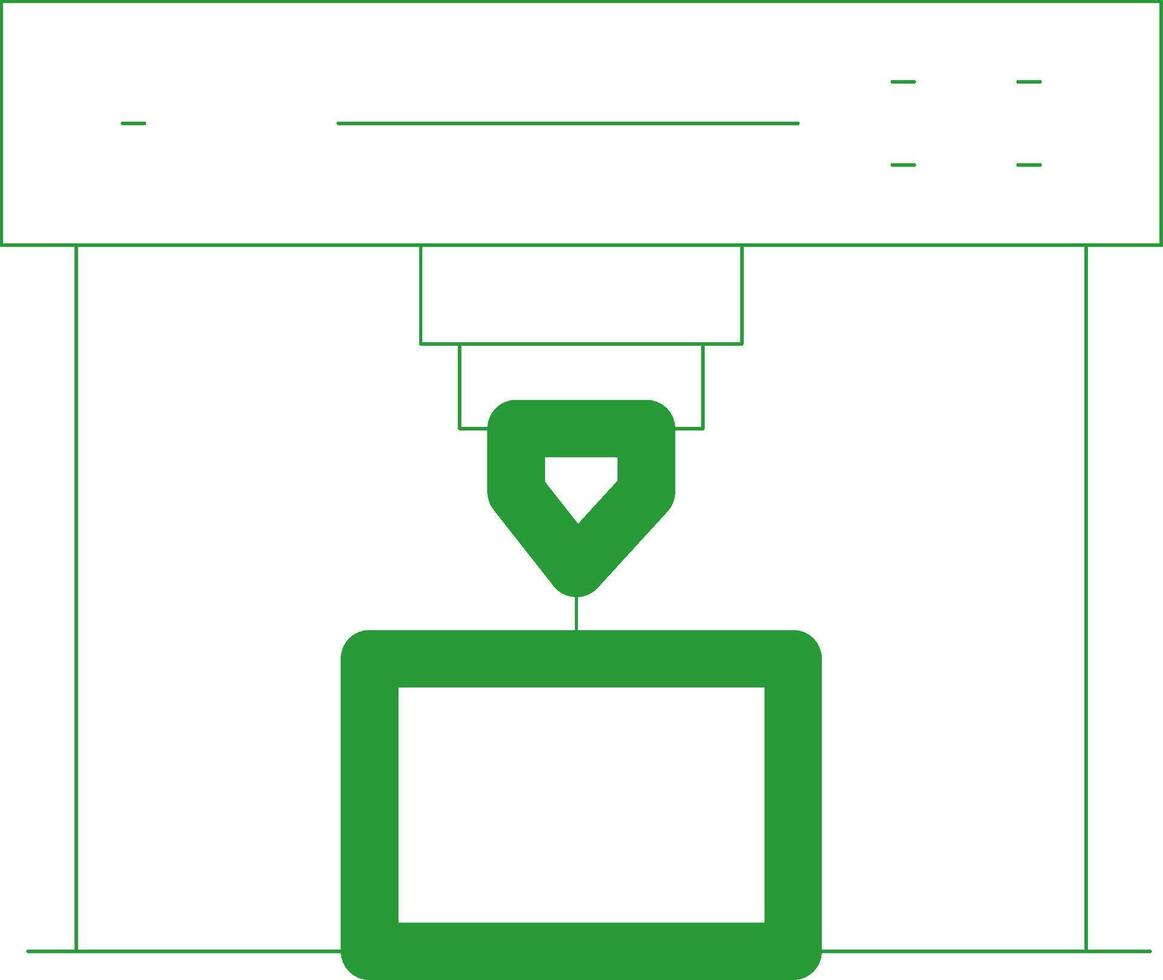 Line Green Gradient Design vector