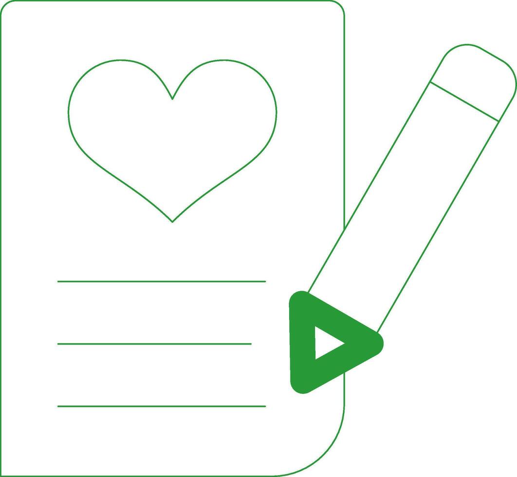 Line Green Gradient Design vector