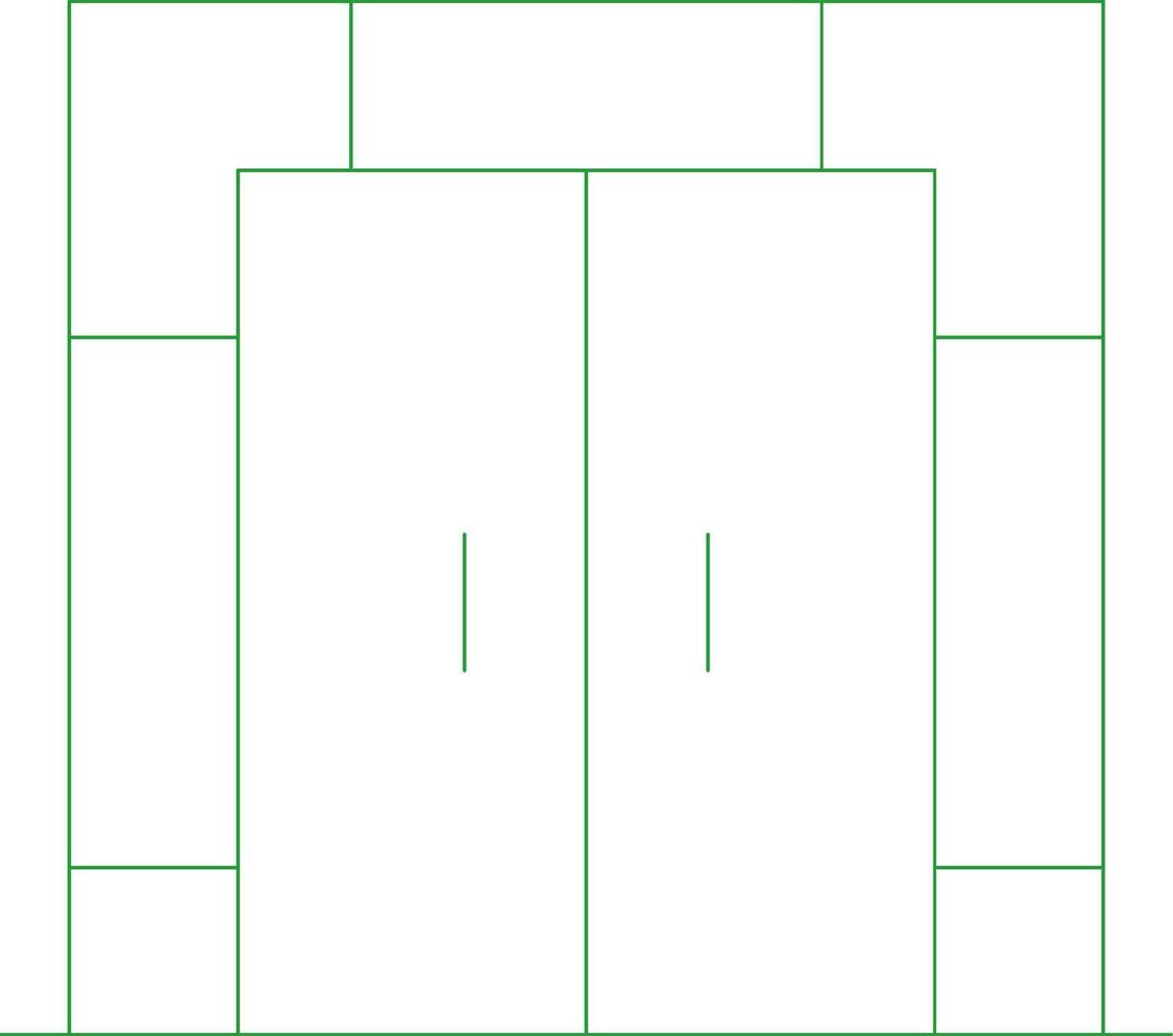 Line Green Gradient Design vector