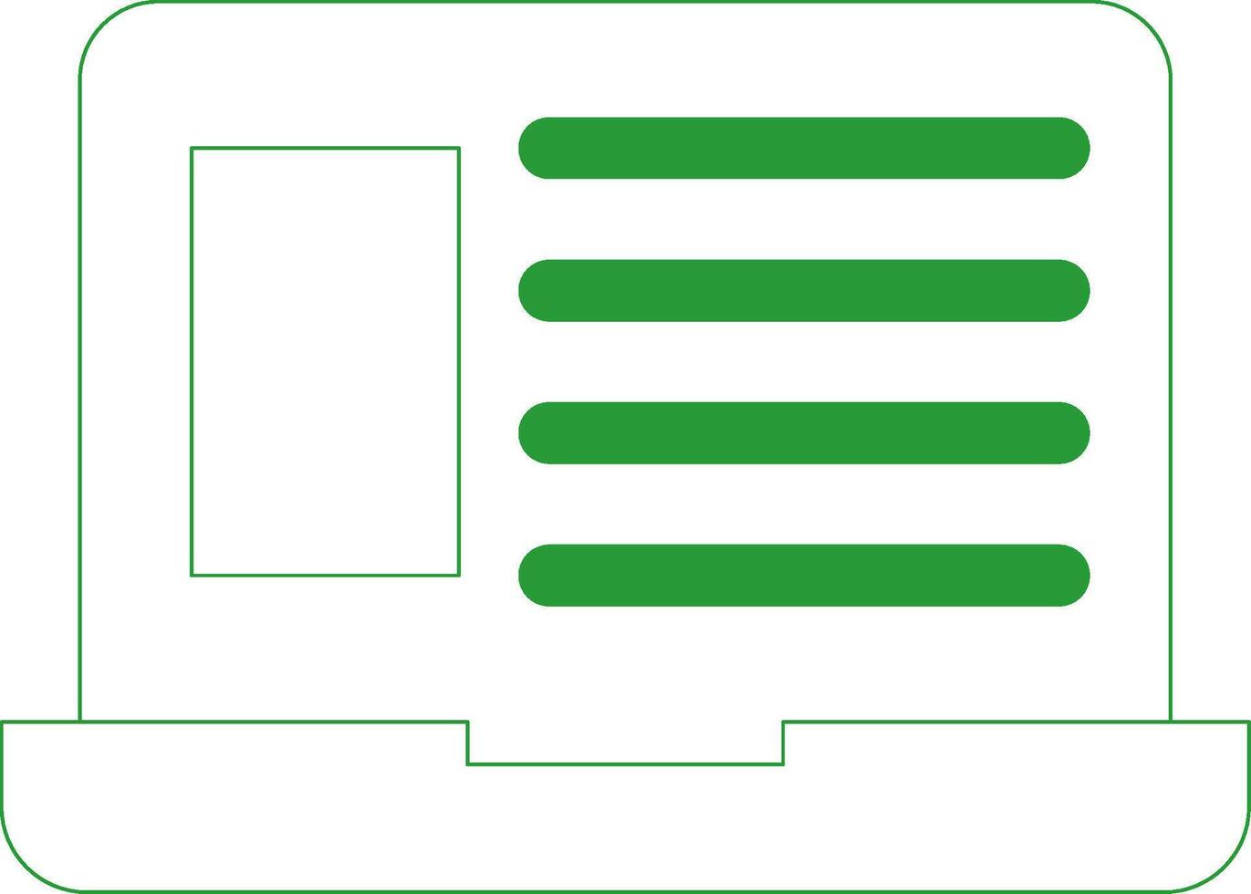 Line Green Gradient Design vector