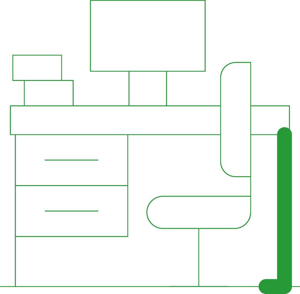 Line Green Gradient Design vector