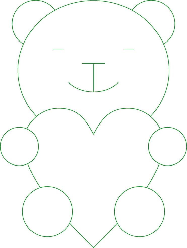 Line Green Gradient Design vector