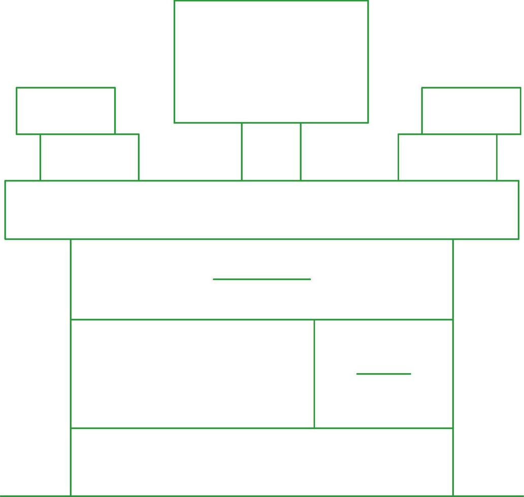 Line Green Gradient Design vector