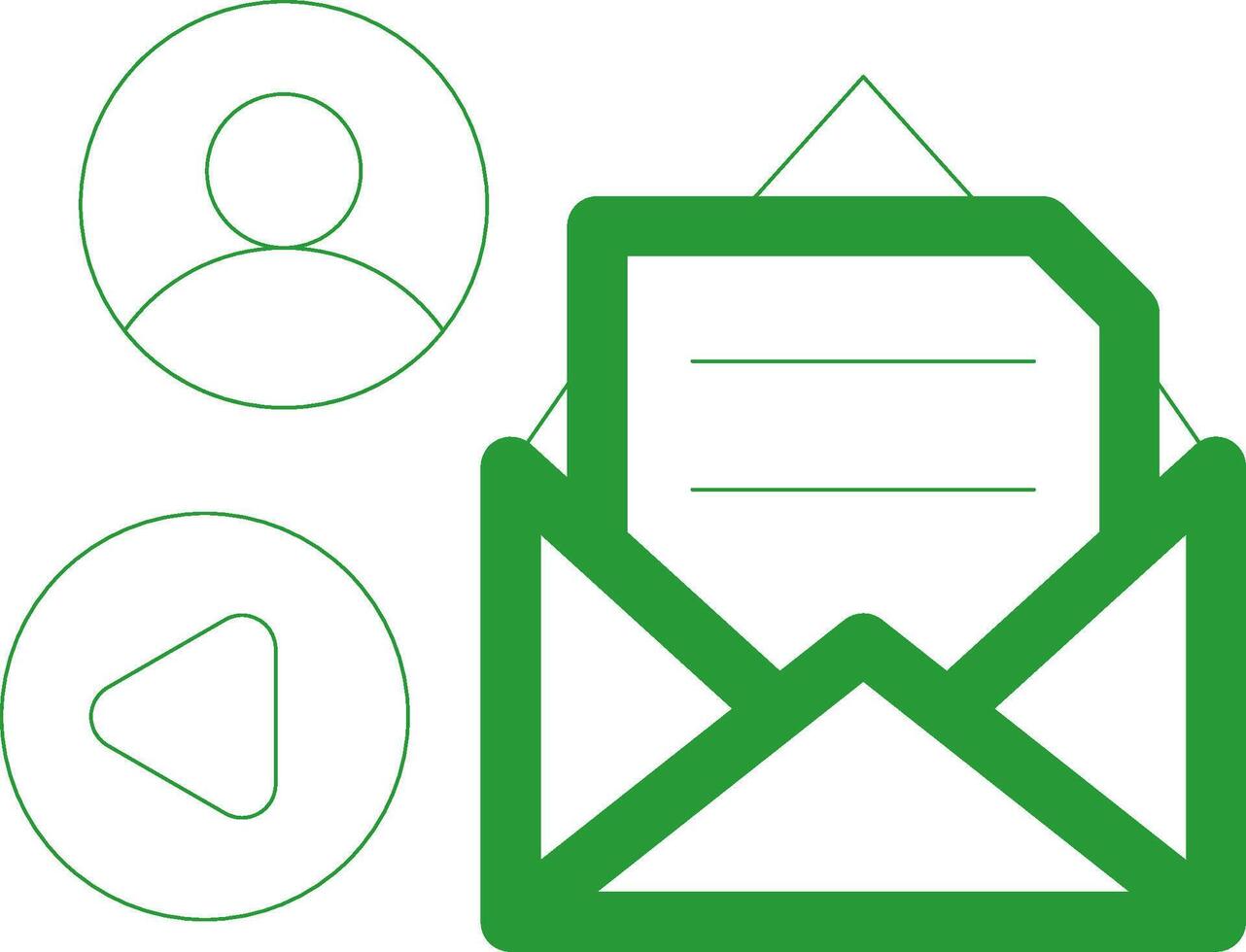 Line Green Gradient Design vector