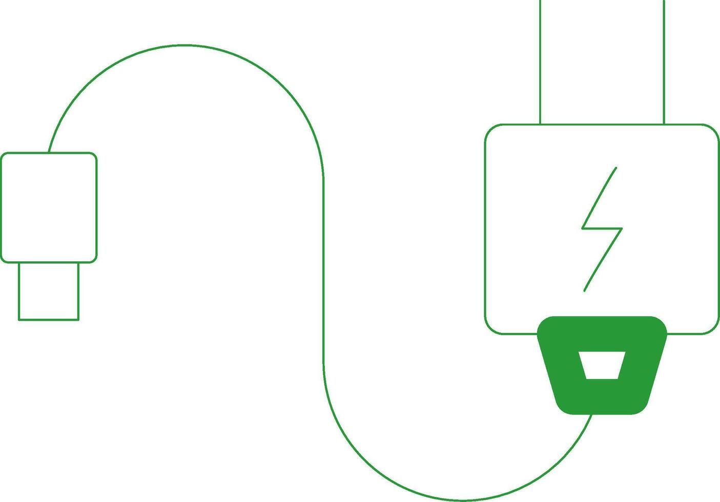 Line Green Gradient Design vector