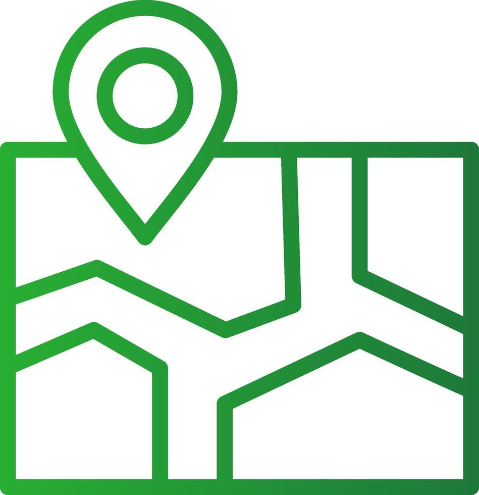Map Creative Icon Design vector