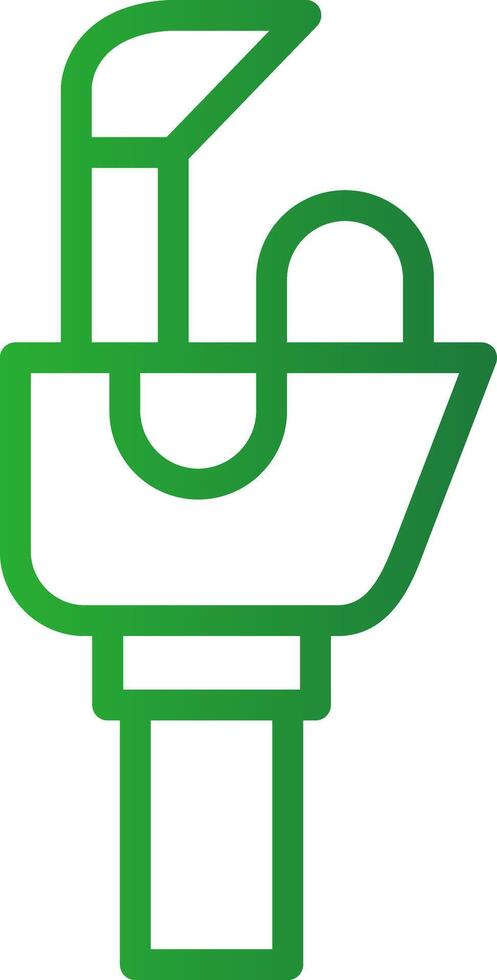 Hair Wash Sink Creative Icon Design vector