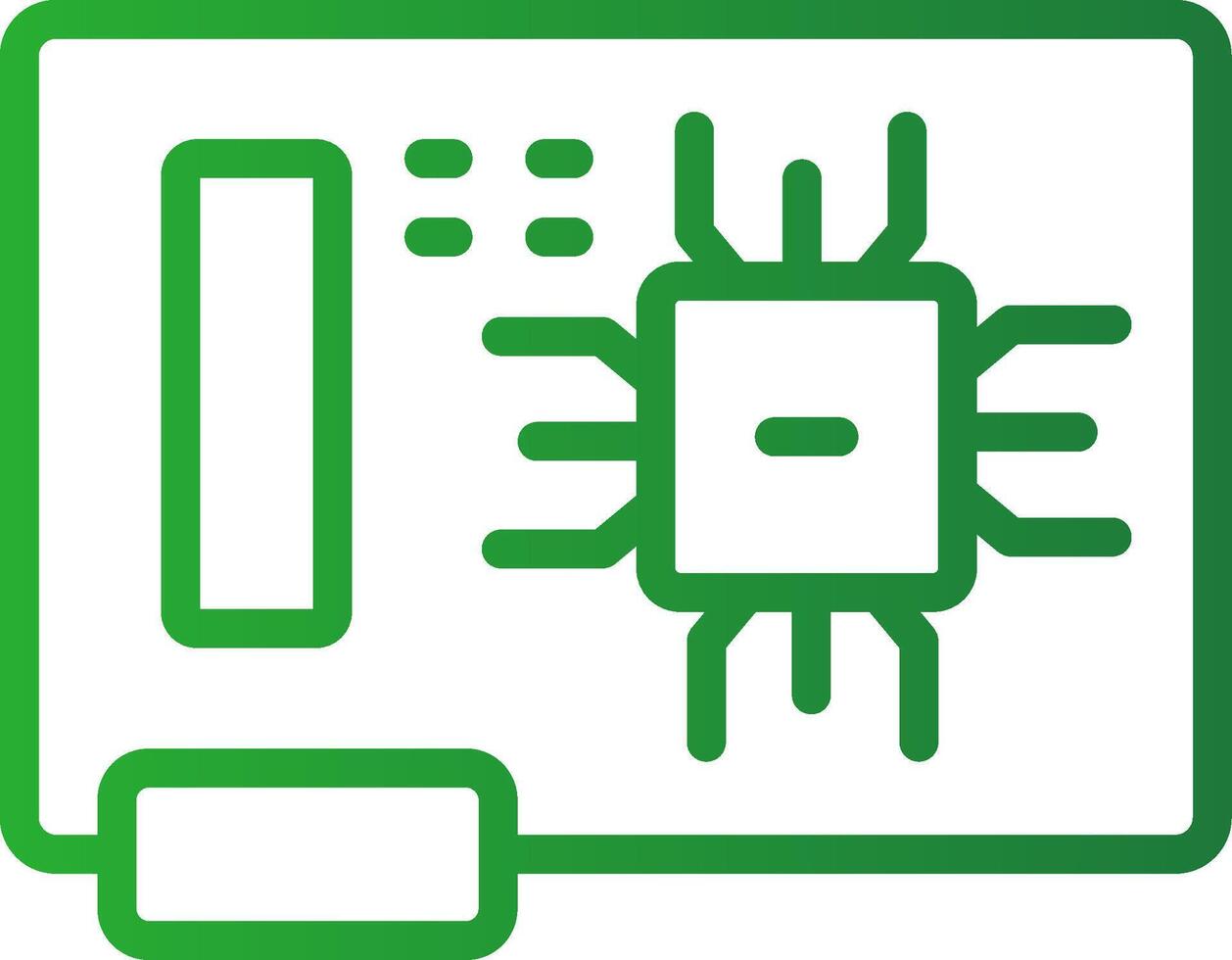 Circuit Board Creative Icon Design vector