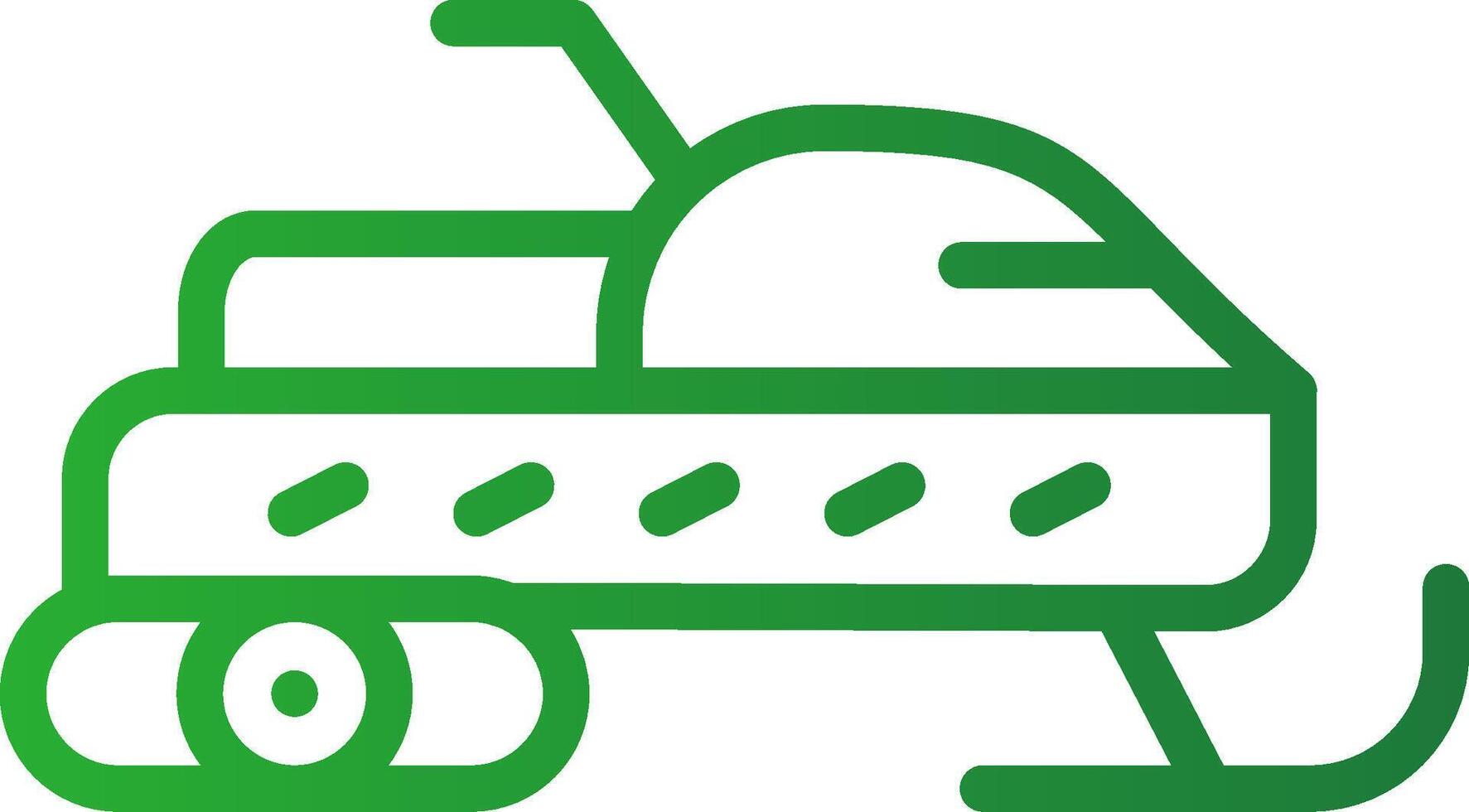 Snowmobile Creative Icon Design vector