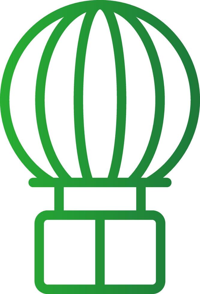 Hot Air Balloon Creative Icon Design vector