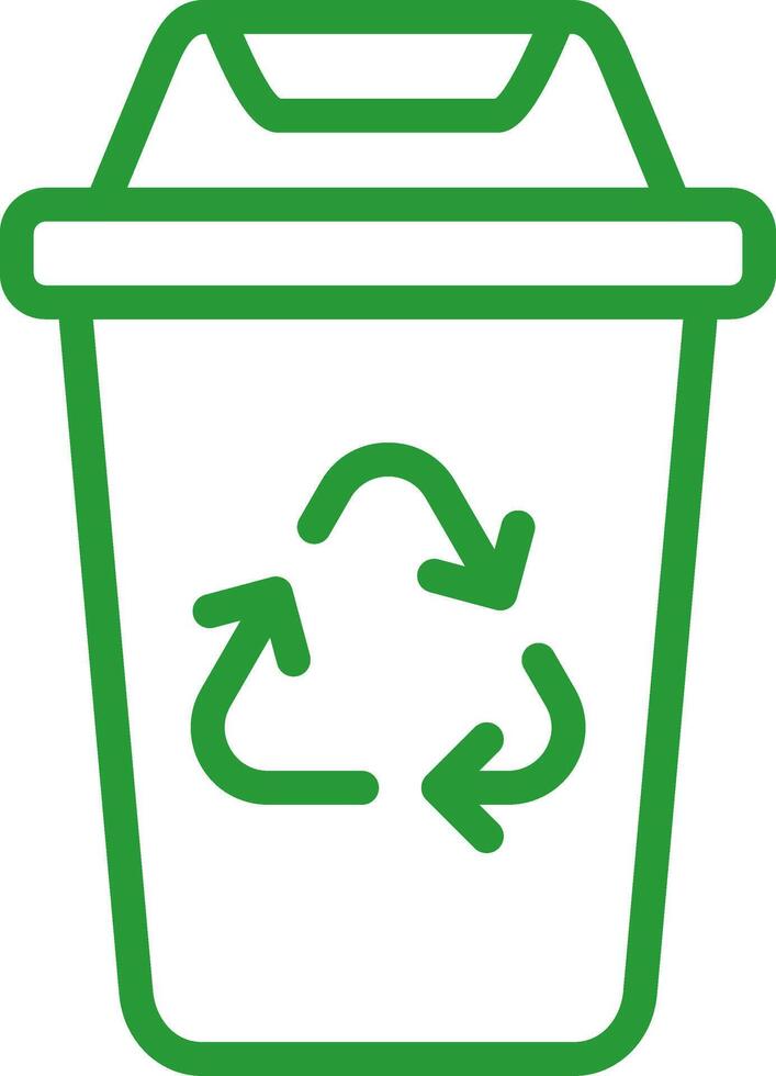 diseño de icono creativo de papelera de reciclaje vector