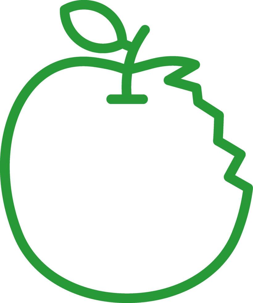 diseño de icono creativo de manzana vector