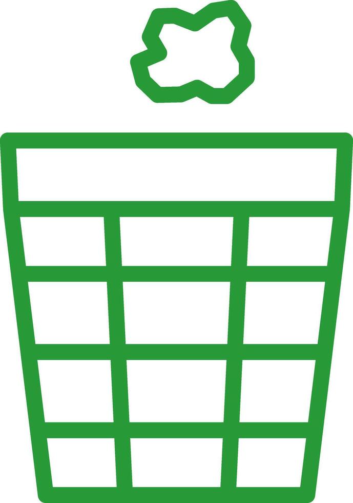 Trash Bin Creative Icon Design vector