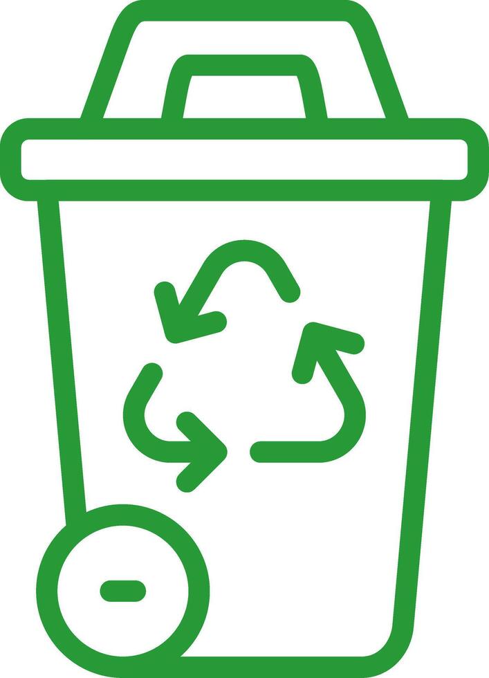 Recycling Bin Creative Icon Design vector