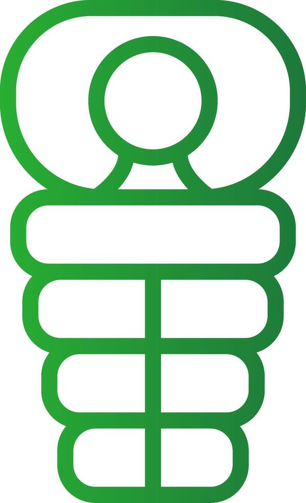 Sleeping Bag Creative Icon Design vector