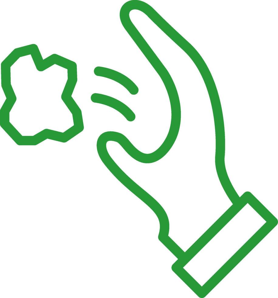 Throwing Trash Creative Icon Design vector
