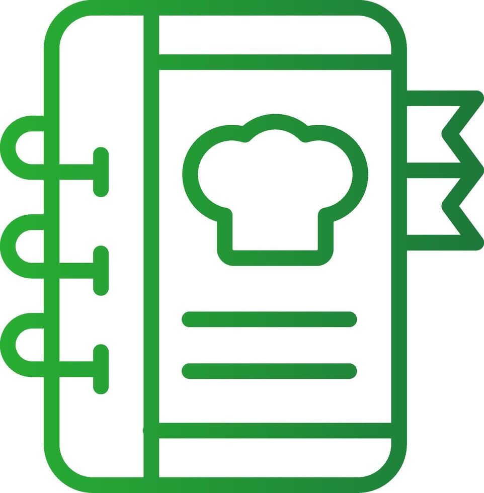 Recipe Book Creative Icon Design vector