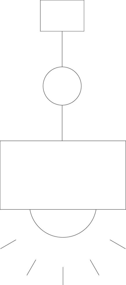 Hanging Lamp Creative Icon Design vector