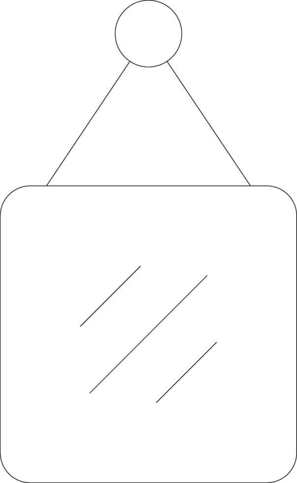 Mirror Creative Icon Design vector