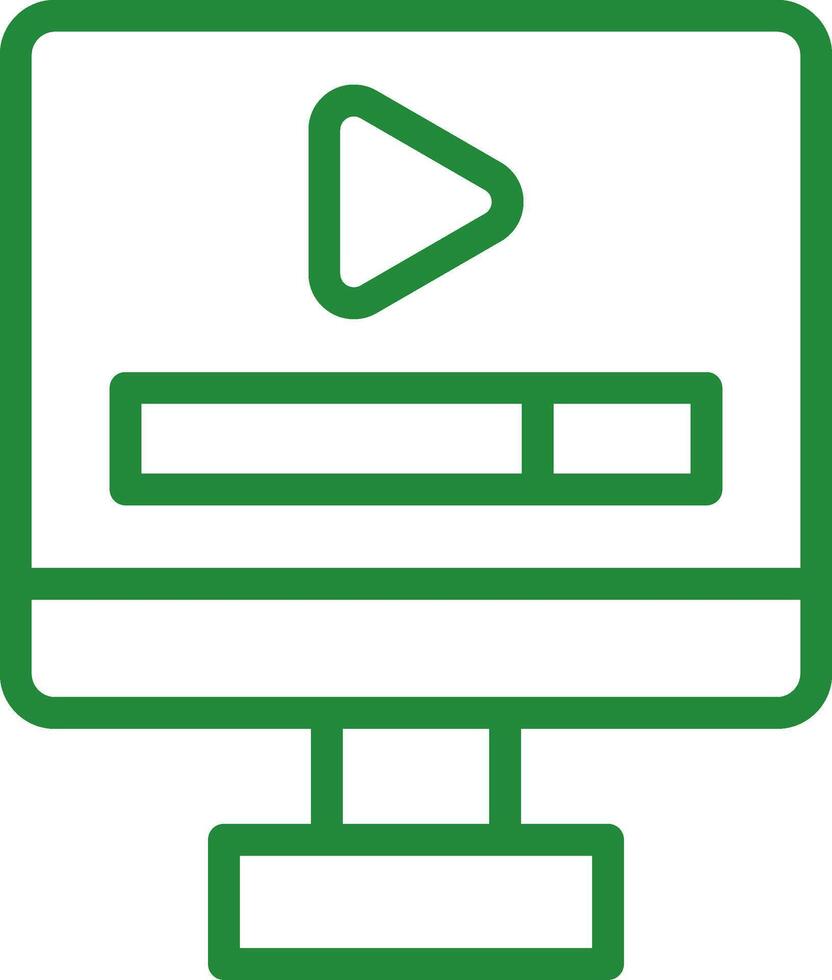 Video Play Creative Icon Design vector