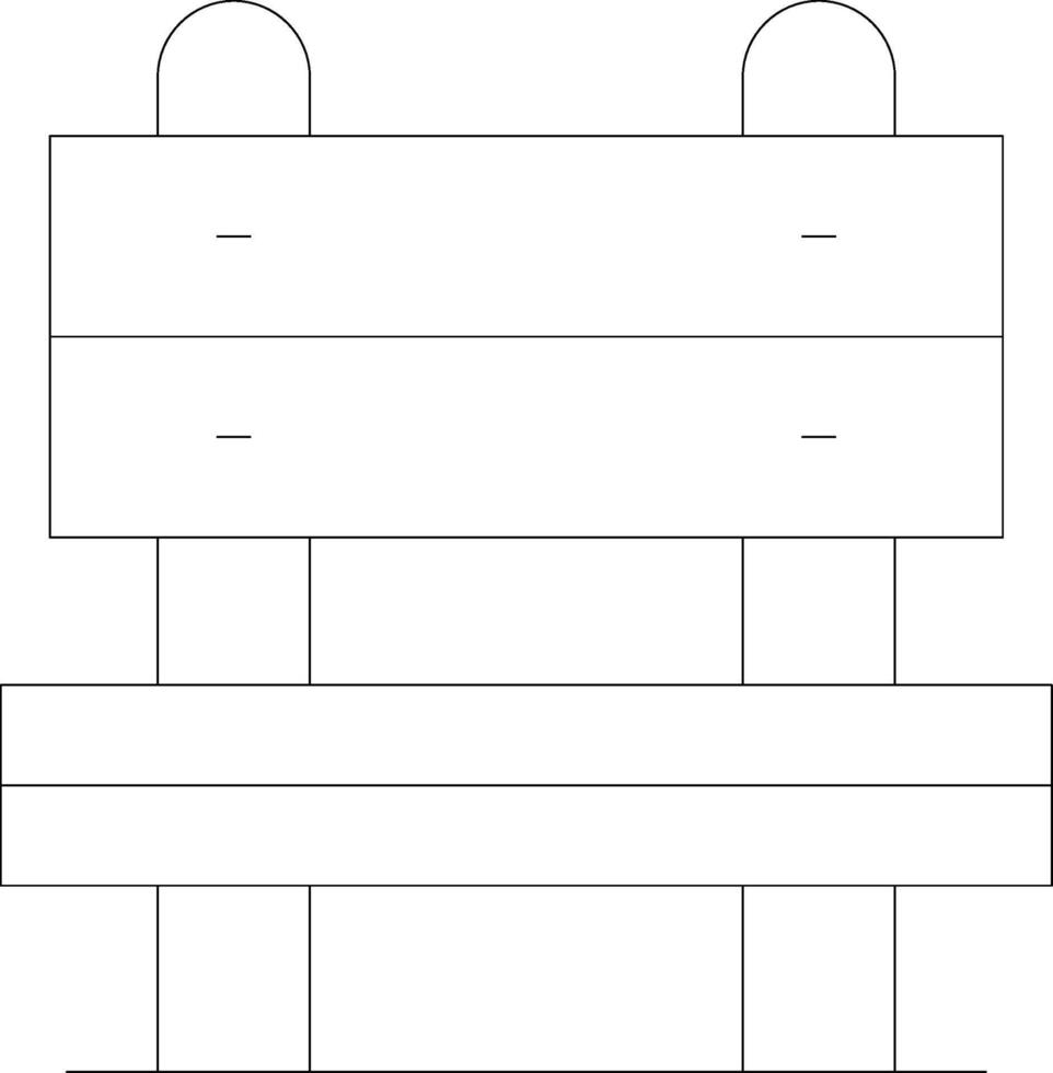 Bench Creative Icon Design vector